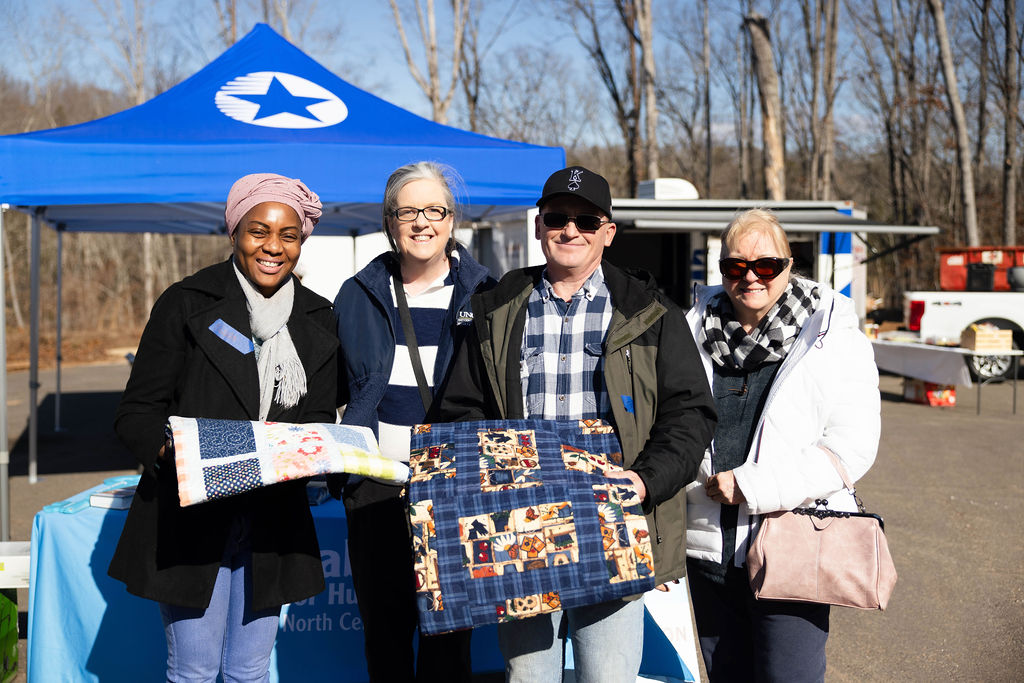 Habitat for Humanity volunteers and community members